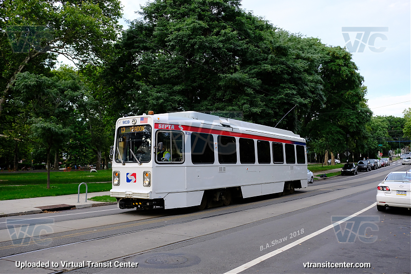 SEPTA Trolley K-Car 9039 on Route 13
Route 13 to Yeadon
