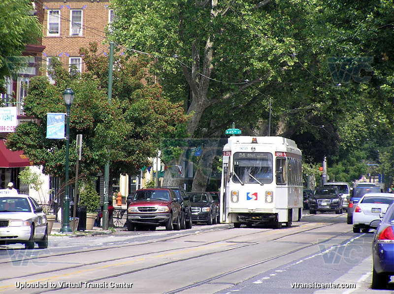 SEPTA Trolley K-Car 9039 on Route 34
Route 34 to 61st via Baltimore
