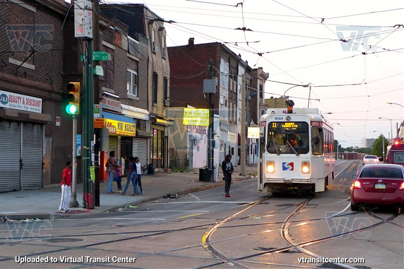 SEPTA Trolley K-Car 9084 on Route 11
Route 11 to Darby Transportation Center
