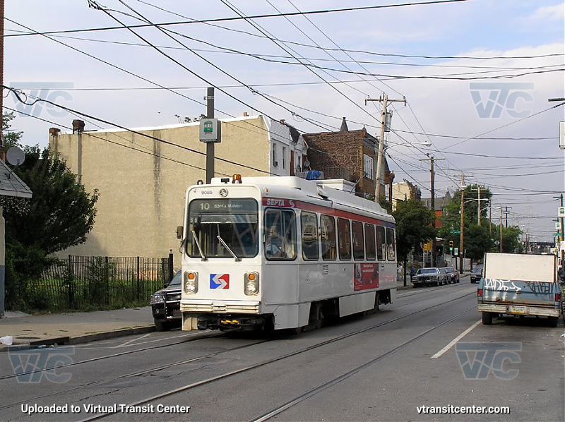 SEPTA Trolley K-Car 9085 on Route 10
Route 10 to 63rd and Malvern

