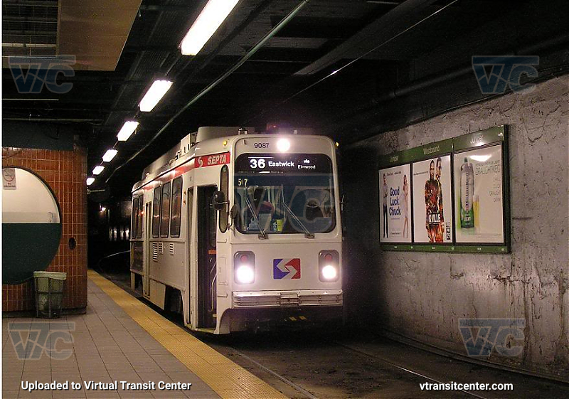SEPTA Trolley K-Car 9087 on Route 36
Route 36 to Eastwick via Elmwood

