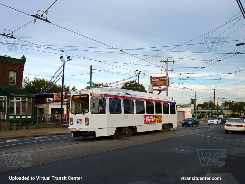 SEPTA Trolley K-Car 9090 on Route 10
Route 10 to 63rd and Malvern
