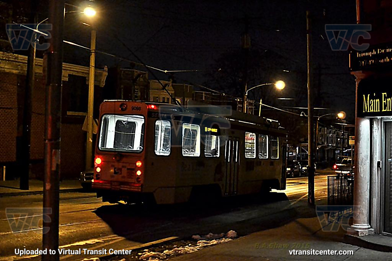 SEPTA Trolley K-Car 9098
Rear view
Keywords: SEPTA Trolley;Kawasaki LRV