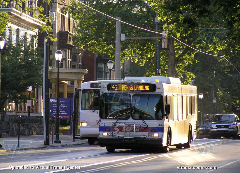 SEPTA 5443 on Route 42
Route 42 to Penn's Landing
Keywords: SEPTA Bus;New Flyer D40LF