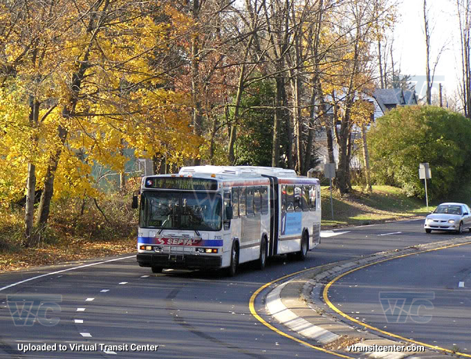 SEPTA 7102 on Route 14
Rear View

