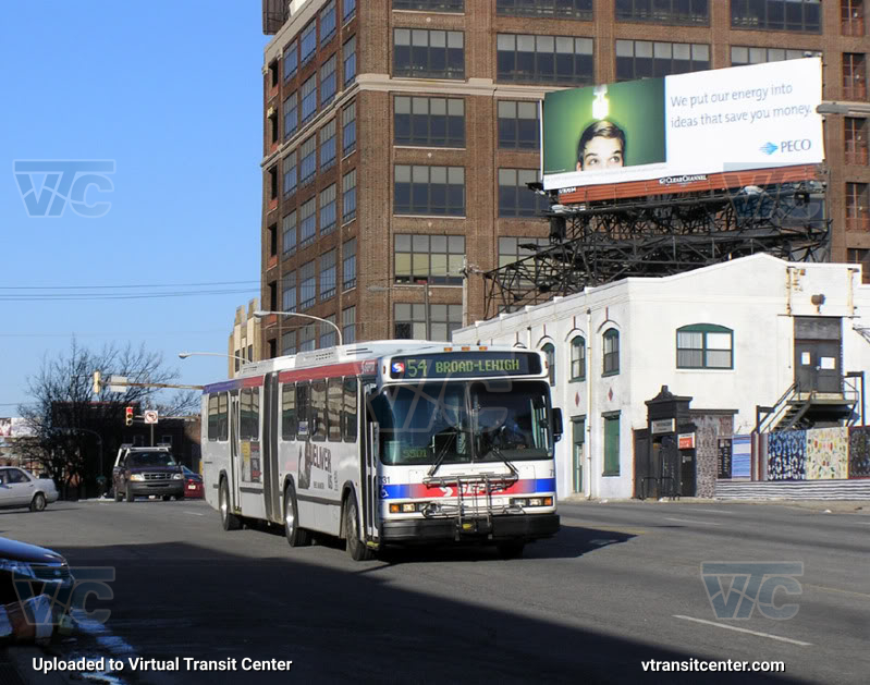 SEPTA 7131 on Route 54
Route 54 to Broad-Lehigh

