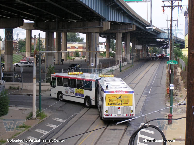 SEPTA 7134 on Route 54
Route 54 Terminating

