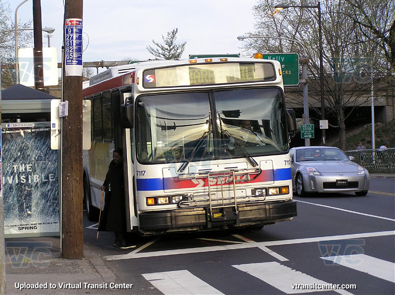 SEPTA 7117 on Route 27
Route 27 to Barren Hill

