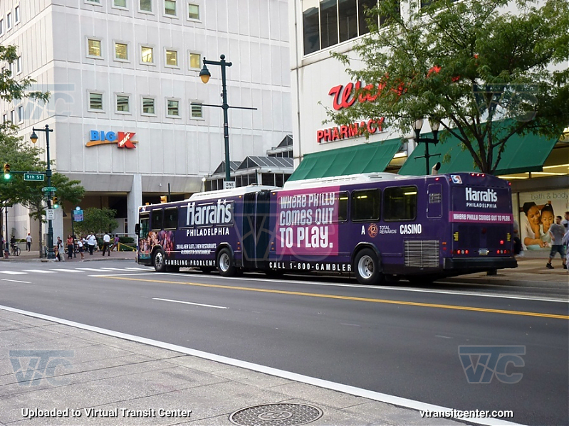 SEPTA 7143
Rear view, Harrah's Chester Warp

