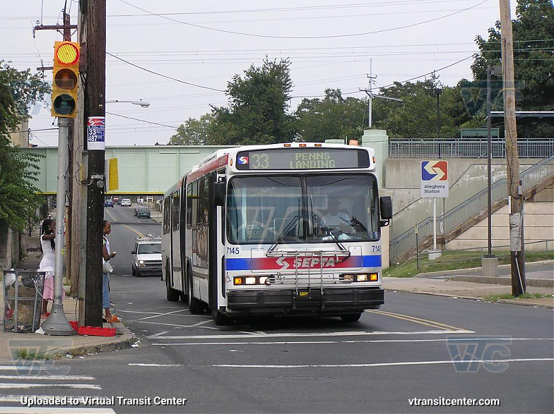 SEPTA 7145 on Route 33
Route 33 to Penn's Landing

