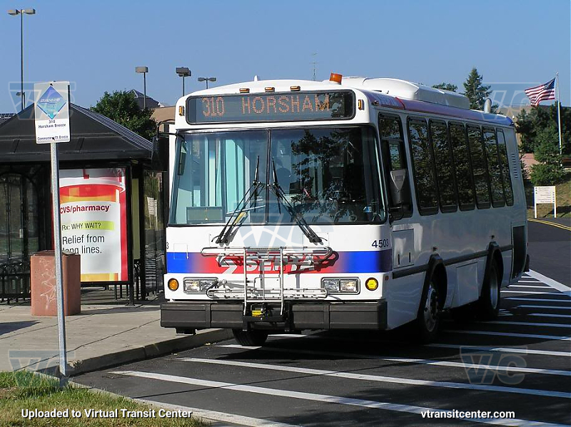 SEPTA 4503 on Route 310
Route 310 Horsham Breeze
August 3rd 2005
Keywords: SEPTA Bus;Eldorado