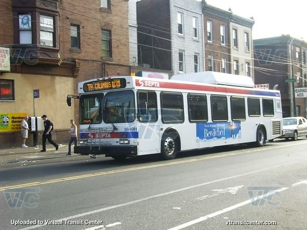 SEPTA 5849H on Route 79
Route 79 to Columbus Boulevard
Keywords: SEPTA Bus;DE40LF;1st