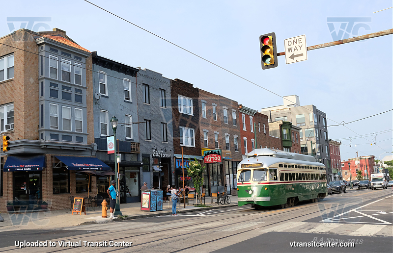 SEPTA Trolley PCC-II 2325 on Route 15
Route 15 to 63rd-GIrard
