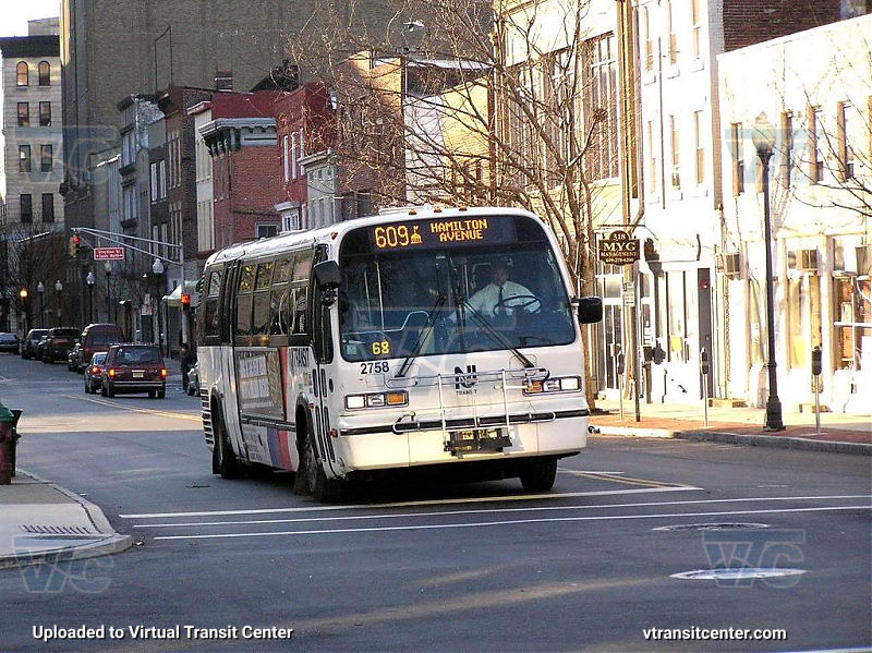 NJ Transit 2758 on Route 609
Route 609 to Hamilton Avenue
