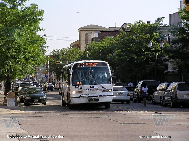 NJ Transit 1209 on Route 452
Route 452 to 36th Street Station
