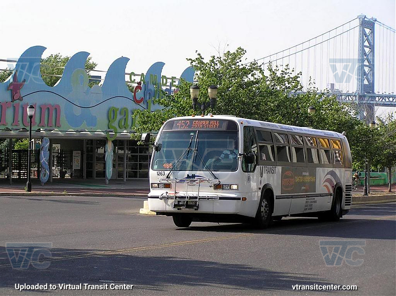 NJ Transit 1263 on Route 452
Route 452 to Cramer Hill, 29th Street

