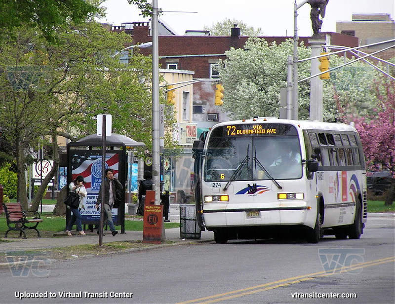 NJ Transit 1274 on Route 72
Route 72 via Bloomfield Avenue

