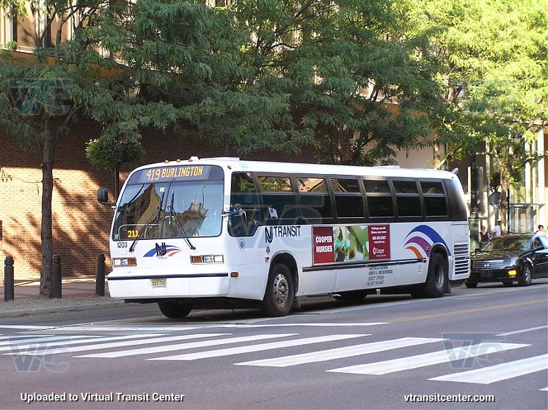 NJ Transit 1203 on Route 419
Route 419 to Burlington

