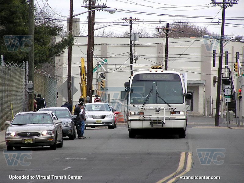 NJ Transit 1400 on Route 608
Route 608 to West Trenton
