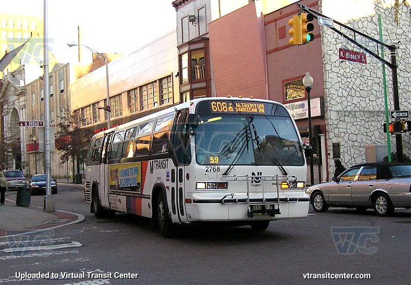 NJ Transit 2768 on Route 608
Route 608 to West Trenton
