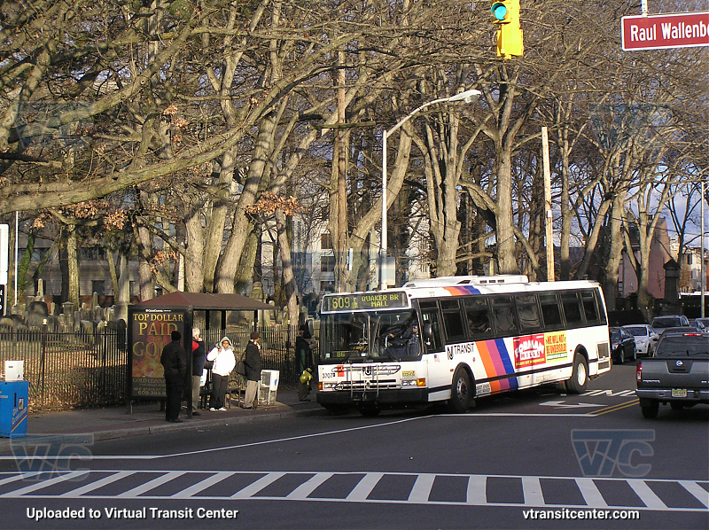 NJ Transit 3707 on Route 609
Route 609 to Quaker Bridge Mall
December 17th 2009
