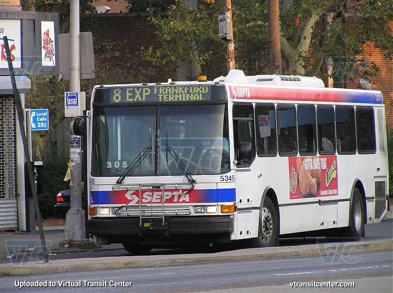 SEPTA 5345 on Route 8
Route 8 Express to Frankford Terminal
Keywords: SEPTA Bus;NABI 416;American Ikarus 416