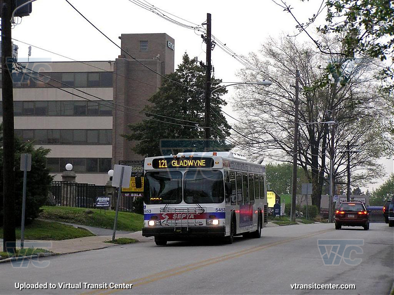 SEPTA 5453 on Route 121
Route 121 to Gladwyne
April 27th, 2007
