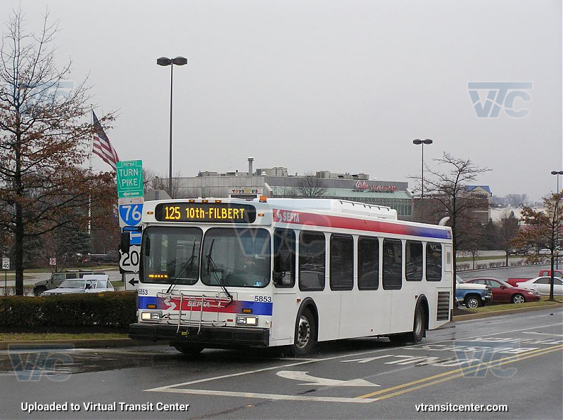 SEPTA 5853 on Route 125
Route 125 to 10th-Filbert
January 14th 2006
