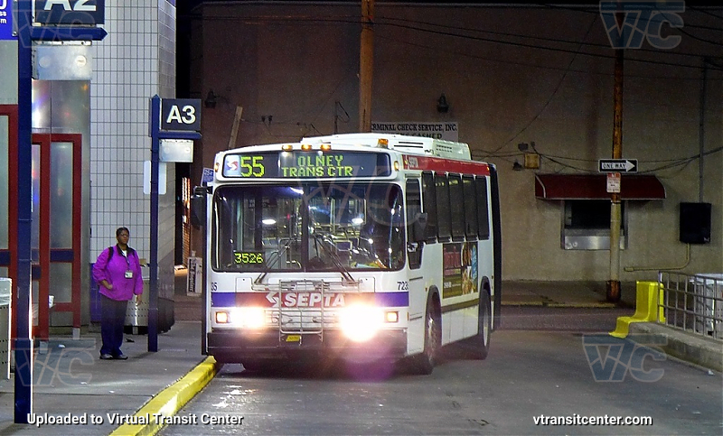 SEPTA 7235 on Route 55
Route 55 to Olney Terminal
