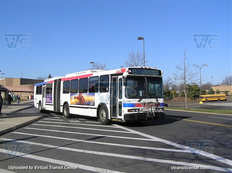 SEPTA 7240 on Route 55
Route 55 to Olney Terminal
