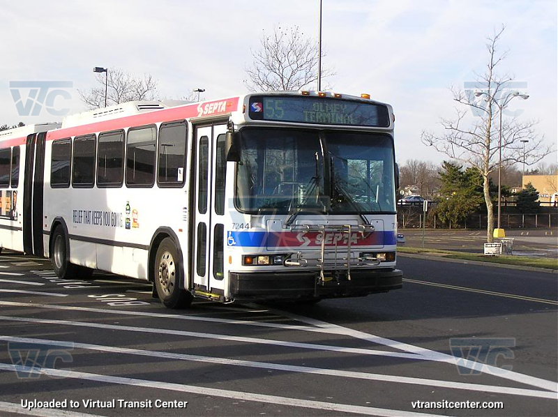 SEPTA 7244 on Route 55
Route 55 to Olney Terminal
