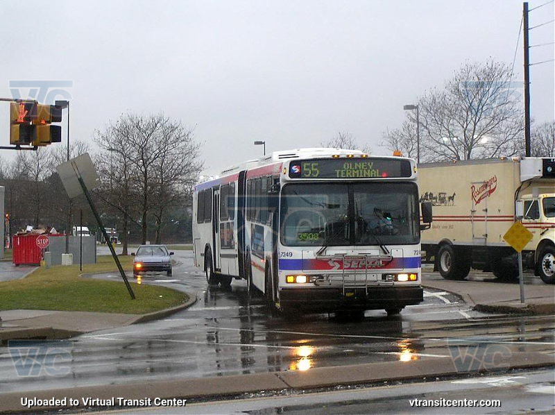 SEPTA 7249 on Route 55
Route 55 to Olney Terminal
