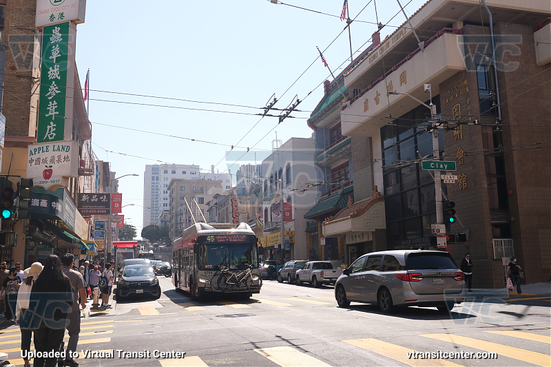 SF MUNI Trolleybus 5784 on Route 45
