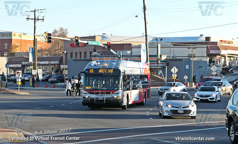 WMATA 6386 on Route K6
Route K6 to White Oak
