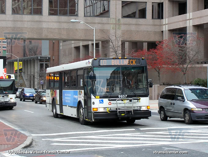 MTA Maryland 9857 on Route 10
Route 10 Bullneck

