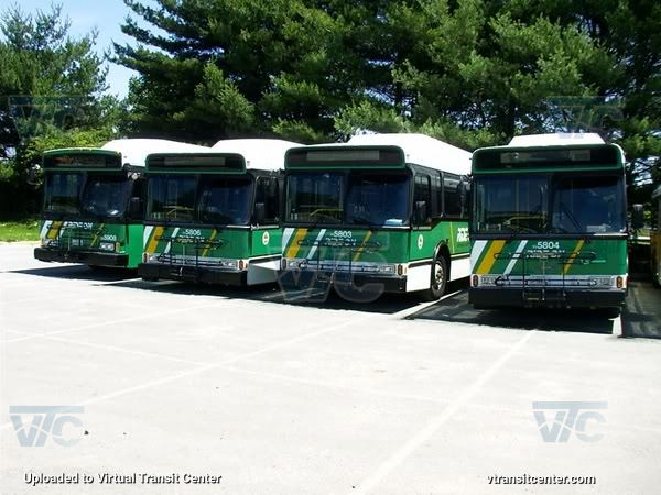 Montgomery County Ride-ON 5803, 5804, 5806, and 5908
Can you find the VII?
