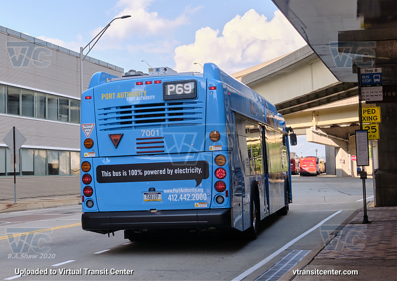Pittsburgh Regional Transit 7001 on route P69
Route P69 (Rear View)
August 24th, 2020
