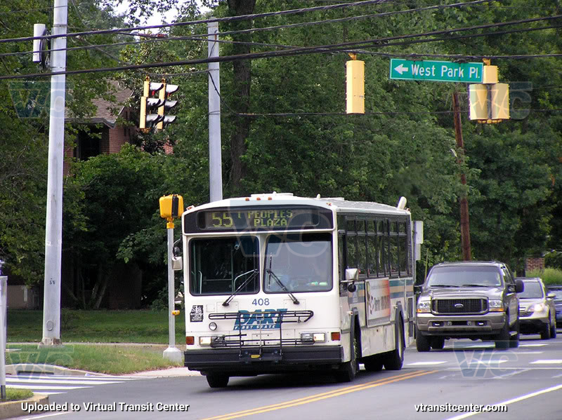 DART First State Phantom 408 on Route 55
Route 55 to People's Plaza and Christiana Mall
