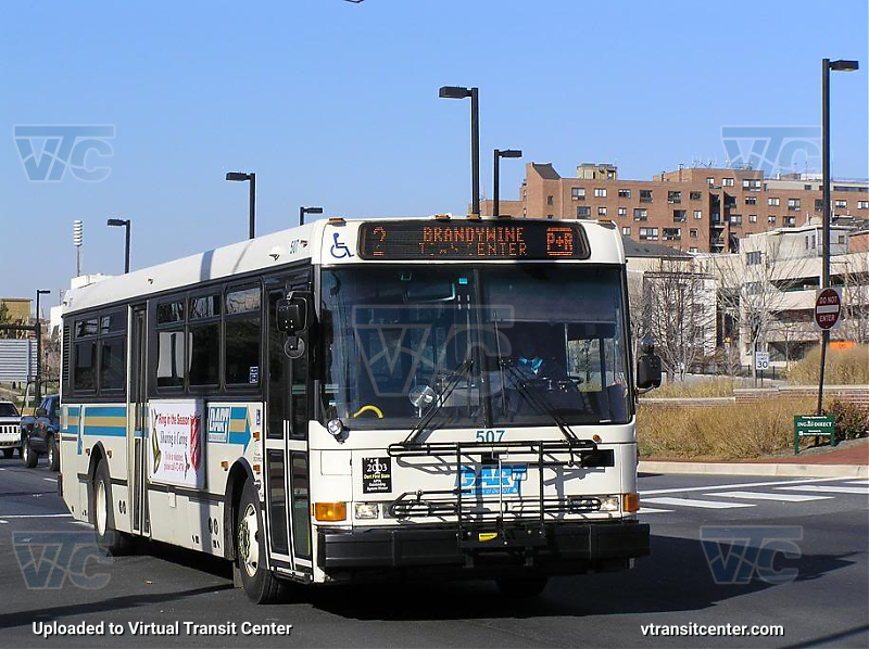 DART First State NABI 507 on Route 2
Route 2 to Brandywine Town Center
