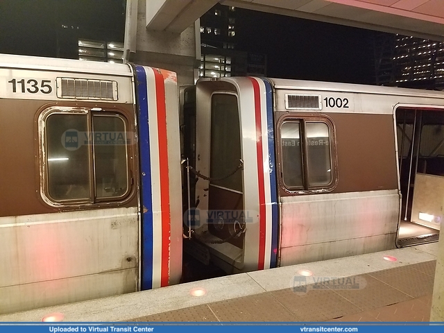 WMATA 1135 and 1002 on the Silver Line
WMATA's first order of rail cars on the Silver Line at its phase 1 western terminus.

Wiehle-Reston East Station

December 5, 2016
