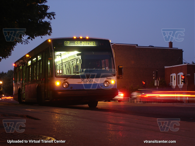 STM Montreal 16-001 on the 67 St Michel
16-001, First ever LFS delivered to a transit authority. 
