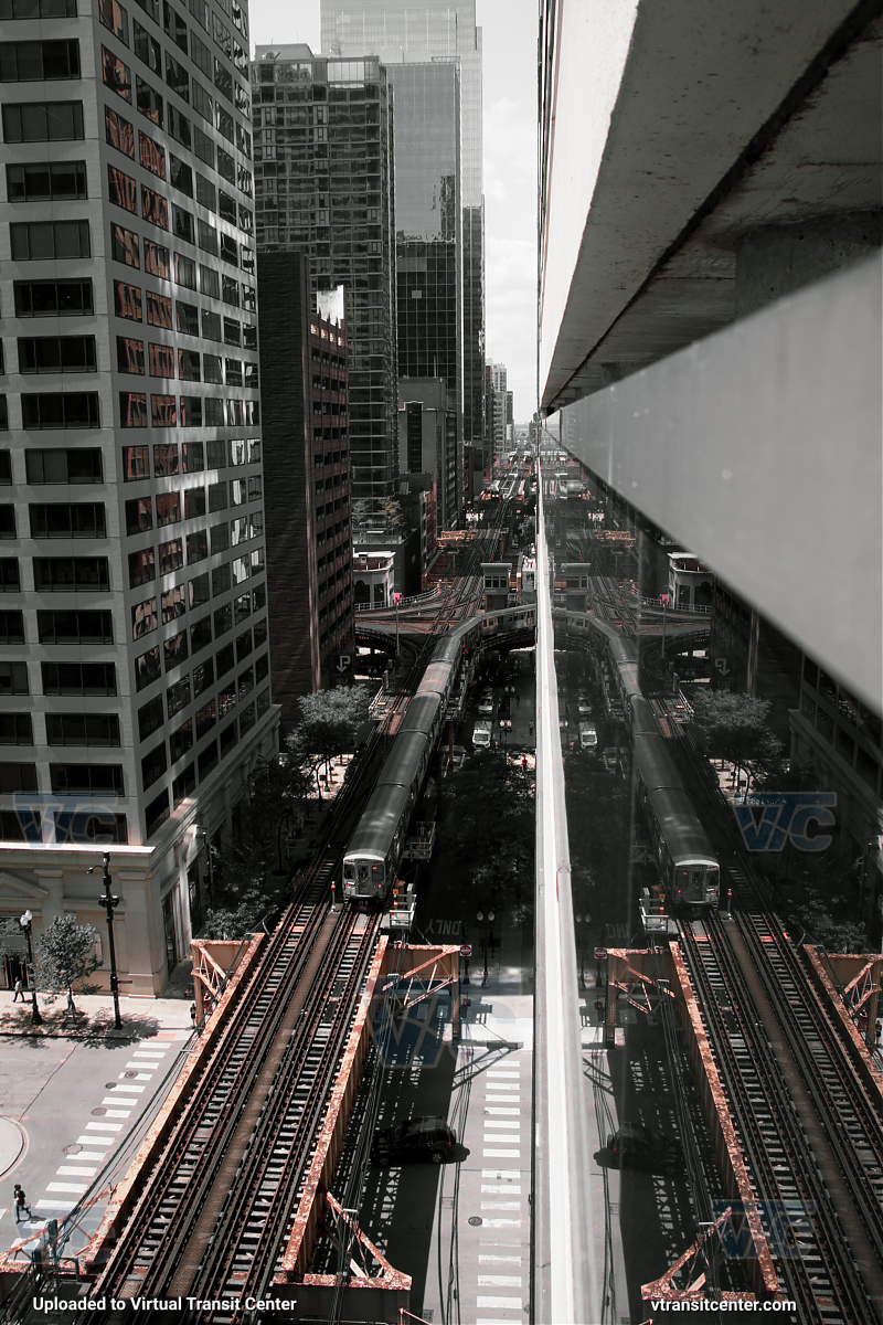Chicago Transit Authority L Train Overhead
