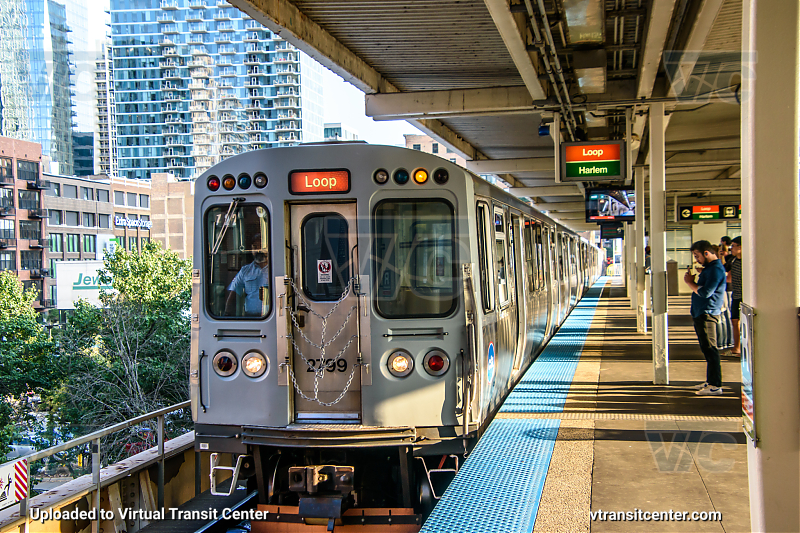 Chicago Transit Authority L Train 2799 on the Orange Line
