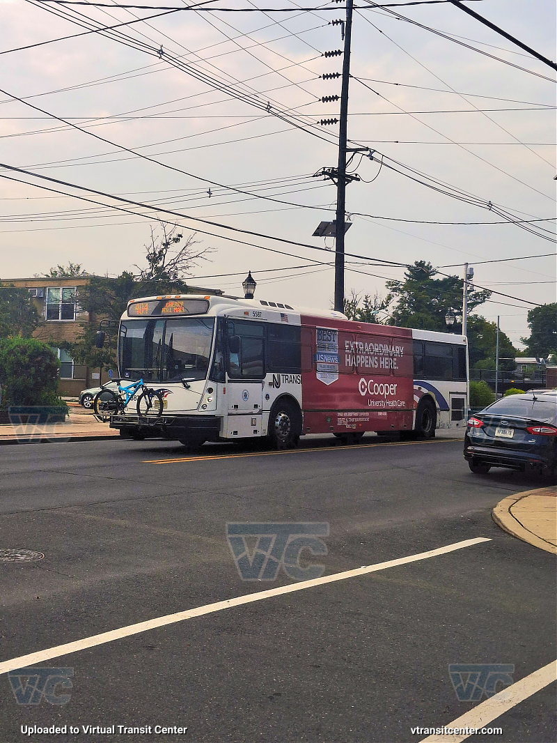 NJ Transit 5587 on the 404
404 to Cherry Hill Mall 
Keywords: Jerzey boy Productions