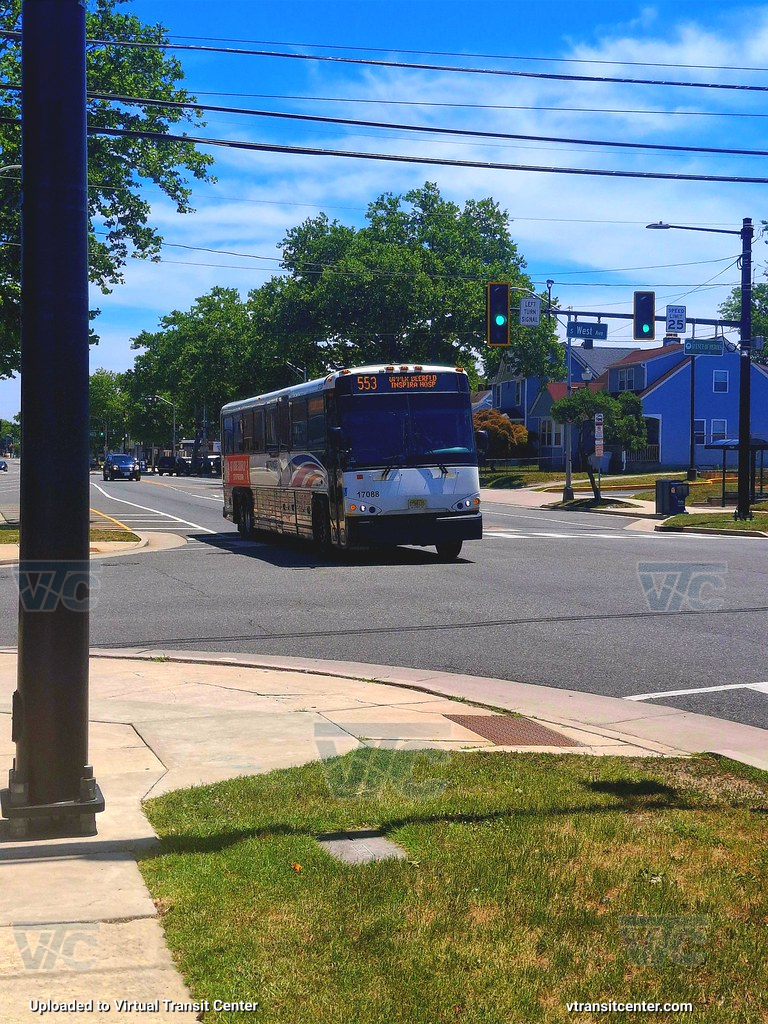 NJ Transit 2017 MCI D4500CT #17088 on the 553 in Vineland
553 to Upper Deerfield
Keywords: Jerzey boy Productions