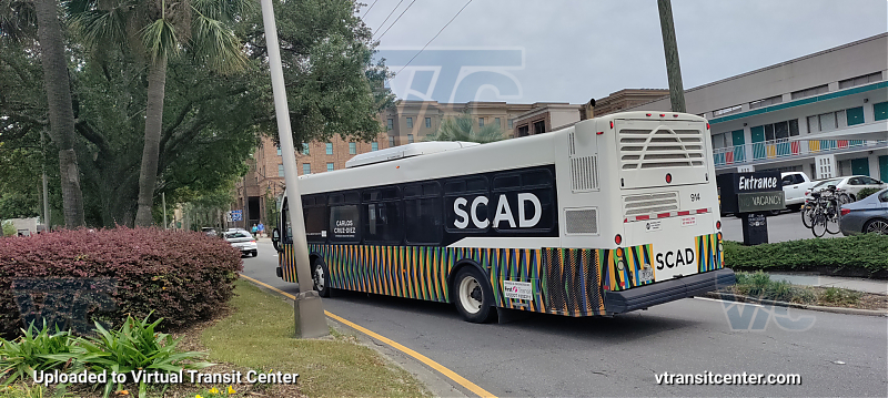 SCAD 914 on red line shuttle (rear view)
SCAD 914 on red line shuttle 
