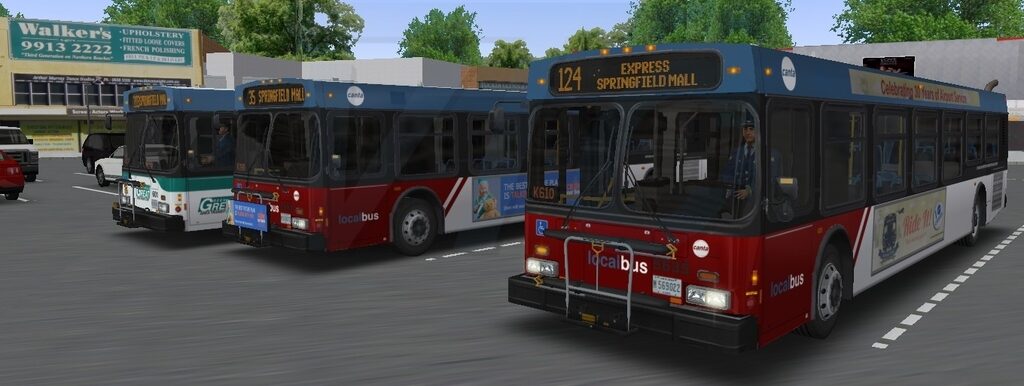 OMSI 2 buses in Cayuga USA map