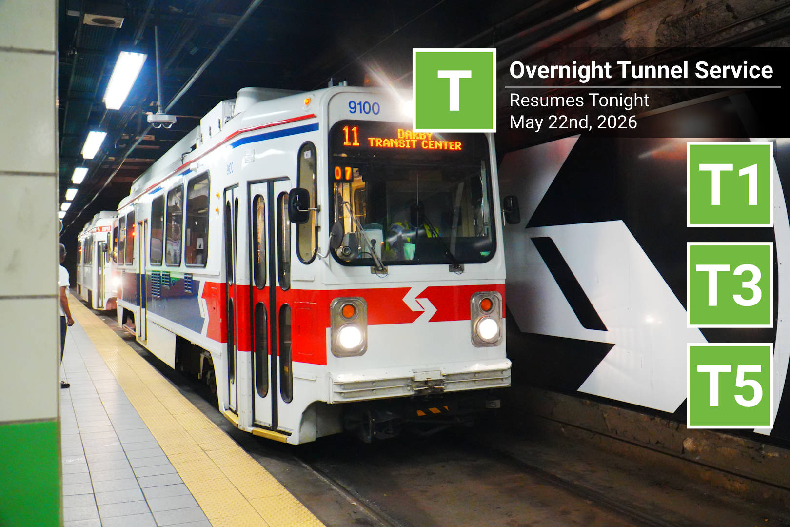 SEPTA Overnight Trolley Service Resumes Tonight