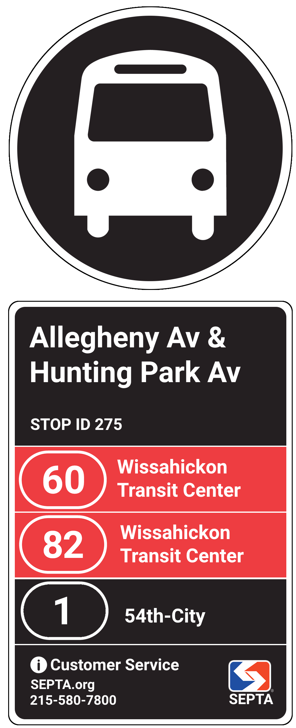 SEPTA New Bus Network Transit Stop design