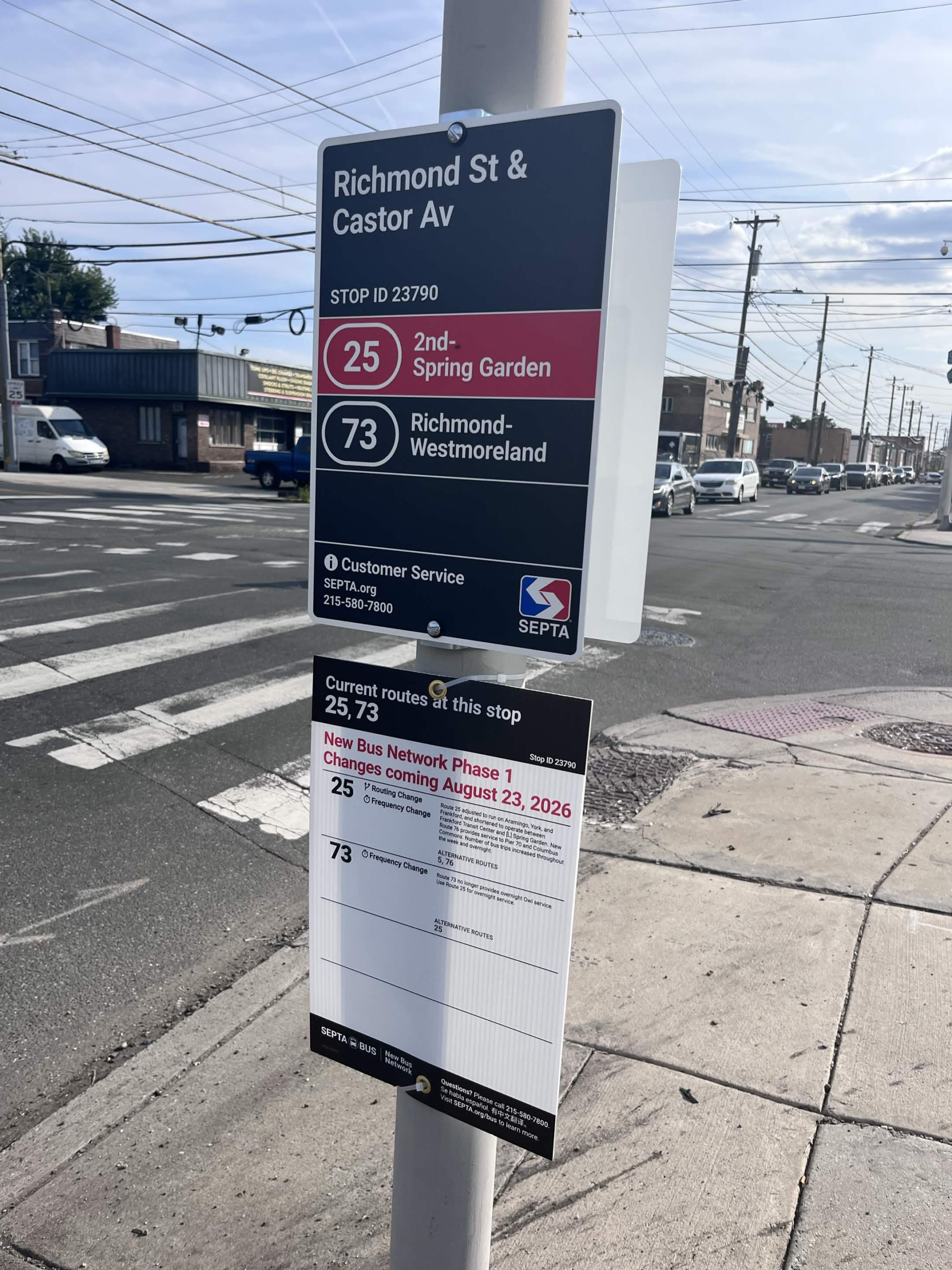 SEPTA Bus Stop at Richmond Street & Castor Avenue by thomasfnaf2 on the VTC Discord Server